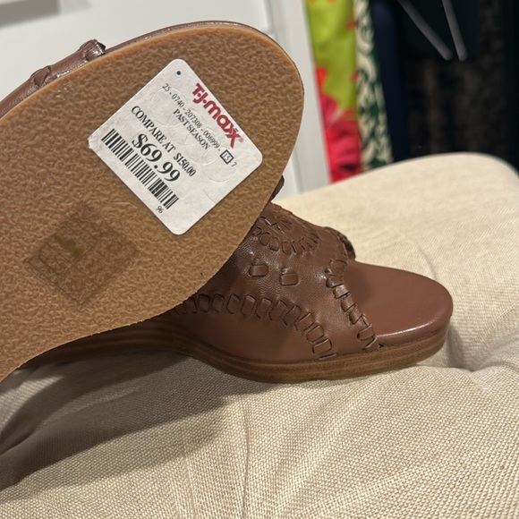 Jack Rogers Thompson Brown Wedges - Picture 8 of 8